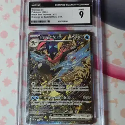 Pokemon TCG Greninja ex CGC 9 Promo Holo Sv: Scarlet & Violet 132 English - Image 1