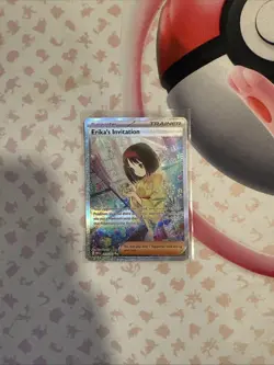 Pokemon TCG Scarlet & Violet Trainer Supporter Erika's Invitation 203/165 - Image 1
