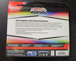 Pokemon Scarlet & Violet Prismatic Evolutions Tech Sticker Pack Leafeon Promo - Image 2