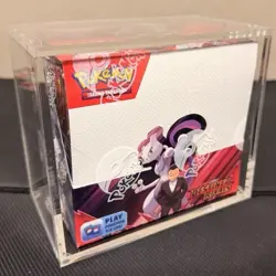 Pokemon TCG Destined Rivals Booster Box - Sealed W/Acrylic Case - Image 1