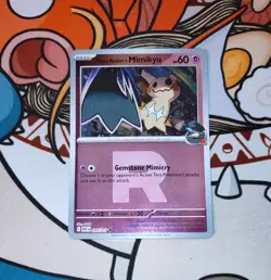 Team Rocket’s Mimikyu 097/217 Reverse R Holo, Ascended Heros, Pokemon TCG - Image 1