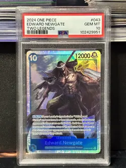 One Piece Edward Newgate OP08-043 SR 2024 Two Legends PSA 10 - Image 1