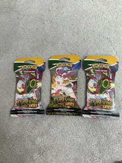 Pokemon Evolving Skies Sleeved Booster Pack x 3 sealed - Image 2