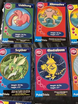 PokeTrivia Lot Of 12 Pokemon Cards Total Hitmonchan, Hitmonlee, And More - Image 5