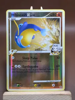 HP Pokemon - WHISCASH - 54/111 Reverse Holo - Rising Rivals - Image 1