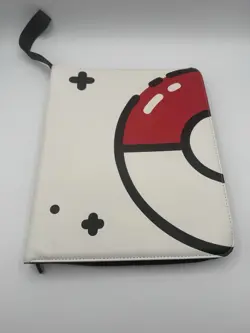 White Pokeball Card Binder - Pokeball Card Binder - Pokemon Card Binder TCG - Image 1