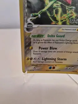 Pokemon Rayquaza #13 Reverse Foil Stamped Ex Delta Specie 2005 English - Image 5