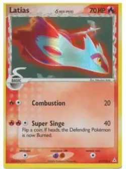 Latias - 21/110 - Holo Theme Deck Exclusive PL/MP, English Pokemon Theme Deck Si - Image 1