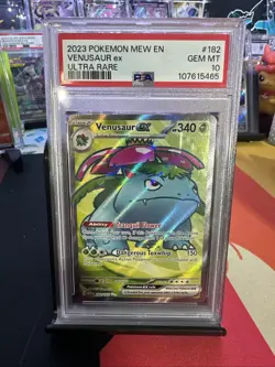 2023 Pokemon MEW English Venusaur EX Ultra Rare Gem mint 10 - Image 1
