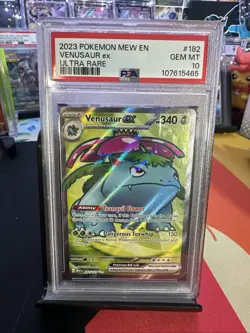 2023 Pokemon MEW English Venusaur EX Ultra Rare Gem mint 10 - Image 3