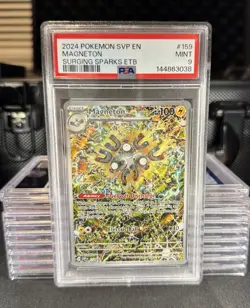 2024 POKEMON SVP EN-SV BLACK STAR PROMO #159 MAGNETON PSA 9 #159 - Image 1