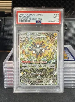 2024 POKEMON SVP EN-SV BLACK STAR PROMO #159 MAGNETON PSA 9 #159 - Image 1