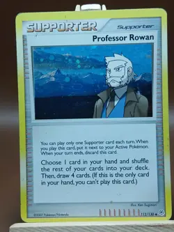 Pokemon HP Professor Rowan 112/130 Holo Rare Trainer Diamond & Pearl - Image 1