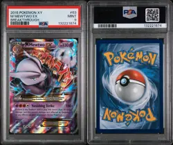 Pokemon TCG XY: Breakthrough M Mewtwo EX Holo Ultra Rare 63/162 PSA 9 MINT - Image 3