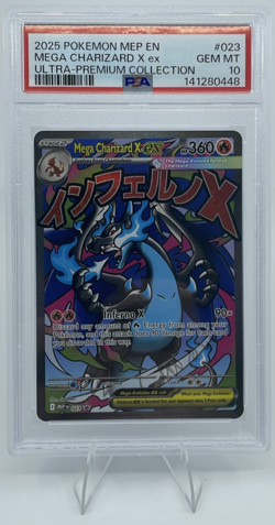2025 Pokemon Mega Charizard X ex Ultra-Premium #023 PSA 10 - Image 1