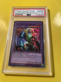 YuGiOh EVIL HERO LIGHTNING GOLEM #LDS3-EN028🔥PSA 10 GEM🔥1st ED-2022 ULTRA RARE - Image 4