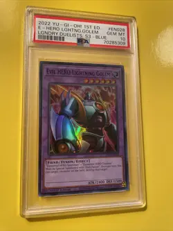 YuGiOh EVIL HERO LIGHTNING GOLEM #LDS3-EN028🔥PSA 10 GEM🔥1st ED-2022 ULTRA RARE - Image 5