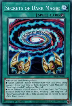 LDS3-EN096 SECRETS OF DARK MAGIC COMMON 1ST EDITION YuGiOh CARD - Image 1