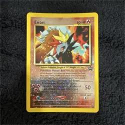 Pokemon Entei Black Star Promo Holo Promo Cards 34 HP80 Basic Nintendo - Image 1