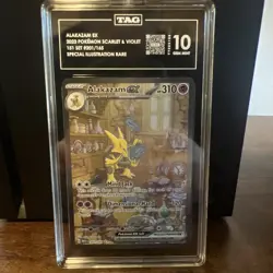 Pokemon TCG Alakazam EX 151 SIR Card Scarlet & Violet 201/165 TAG Gem Mint 10 - Image 1