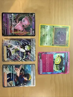 Lot Of 5 Pokemon Cards Vintage And Modern - Image 1