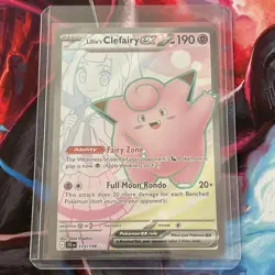 Pokemon Lillie's Clefairy EX Full Art Holo Card 173/159 SV09 Journey Together - Image 1
