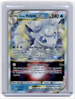 Pokemon Trading Card TCG Alolan Vulpix VSTAR #34 Holo - Image 1