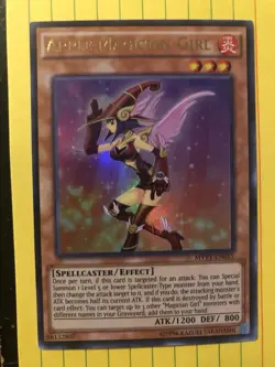 Yugioh - Apple Magician Girl MVP1-EN015 Ultra Rare Holofoil Card - Image 1