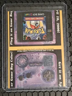 POKEMON Trading Card Game TGC Promo Item FLIP/FOLDING CARD Gameboy Color - MP - Image 2