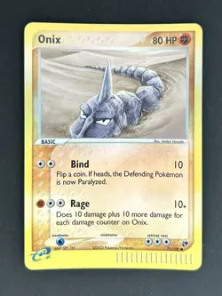 Pokemon Card Onix Ex Sandstorm Reverse Holo Common 71/100 MP - Image 2