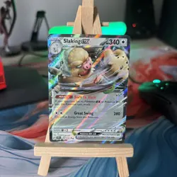 147/191 SLAKING EX DOUBLE RARE SURGING SPARKS POKEMON CARD - Image 1