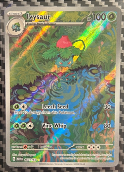 Pokemon TCG Ivysaur Scarlet Violet-151 Holo Card 167/165 IR English - Image 1