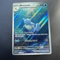 Wartortle 171/165 Holo Illustration Rare Scarlet & Violet 151 Pokemon Card - Image 1