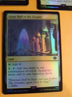 Great Hall of the Citadel x3 LOTR LTR Land Magic the Gathering 3 Card. foil - Image 2
