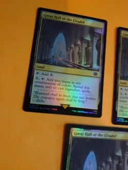 Great Hall of the Citadel x3 LOTR LTR Land Magic the Gathering 3 Card. foil - Image 4