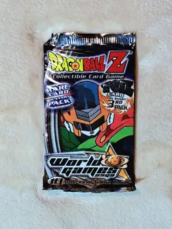 Vintage Dragon Ball Z World Games Saga TCG Booster Pack *New/Sealed* Trade Cards - Image 1