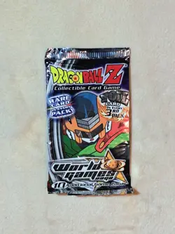 Vintage Dragon Ball Z World Games Saga TCG Booster Pack *New/Sealed* Trade Cards - Image 4