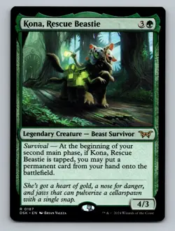 Kona, Rescue Beastie () R Duskmourn: House of Horror 187 NM - Image 1