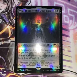 1x MTG Vito, Thorn of the Dusk Rose Media Promos M21 127/274 Foil Rare Near Mint - Image 1
