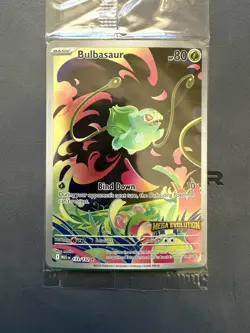 Pokemon Bulbasaur Holo Card 133/132 Me01: Mega Evolution NM Stamped & Sealed - Image 1