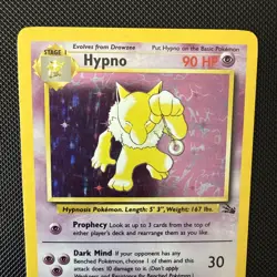 Pokemon TCG- Hypno 8/62 Fossil Holo WOTC - NM/M - pack fresh - Image 3