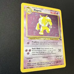 Pokemon TCG- Hypno 8/62 Fossil Holo WOTC - NM/M - pack fresh - Image 4