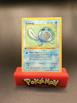 Pokemon Cards: Base Set 1st Edition Common: Poliwag 59/102 Near Mint/LP - Image 1