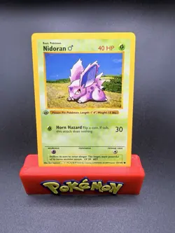 Nidoran Pokemon 1st Edition Shadowless 55/102 1999 WOTC NM - Image 1