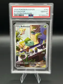 Pokemon TCG Bulbasaur Stellar Crown Illustration - Image 1