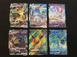 Korean Pokemon lot cards Vmax Full Art V Eeveelutions - Image 1
