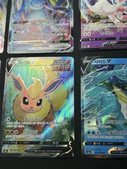 Korean Pokemon lot cards Vmax Full Art V Eeveelutions - Image 3