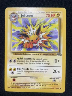 1999 Pokemon Jungle Jolteon 20/64 Rare Non-Holo WOTC LP/NM - Image 1