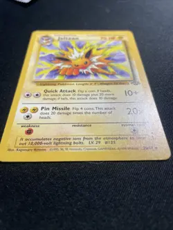 1999 Pokemon Jungle Jolteon 20/64 Rare Non-Holo WOTC LP/NM - Image 3