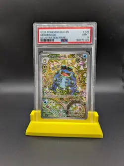 Pokemon 2025 Black and White Bolt Illustration Seismitoad PSA 9 - Image 1